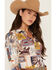 Image #4 - Idyllwind Women's Western Postcard Print Long Sleeve Pullover Stretch Western Shirt, Cream, hi-res