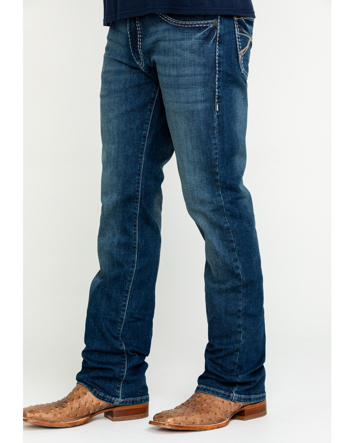Image #3 - Rock 47 By Wrangler Men's Soundtrack Stretch Slim Bootcut Jeans , , hi-res