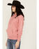 Image #1 - Ariat Women's Boot Barn Exclusive Logo Hoodie, Rose, hi-res
