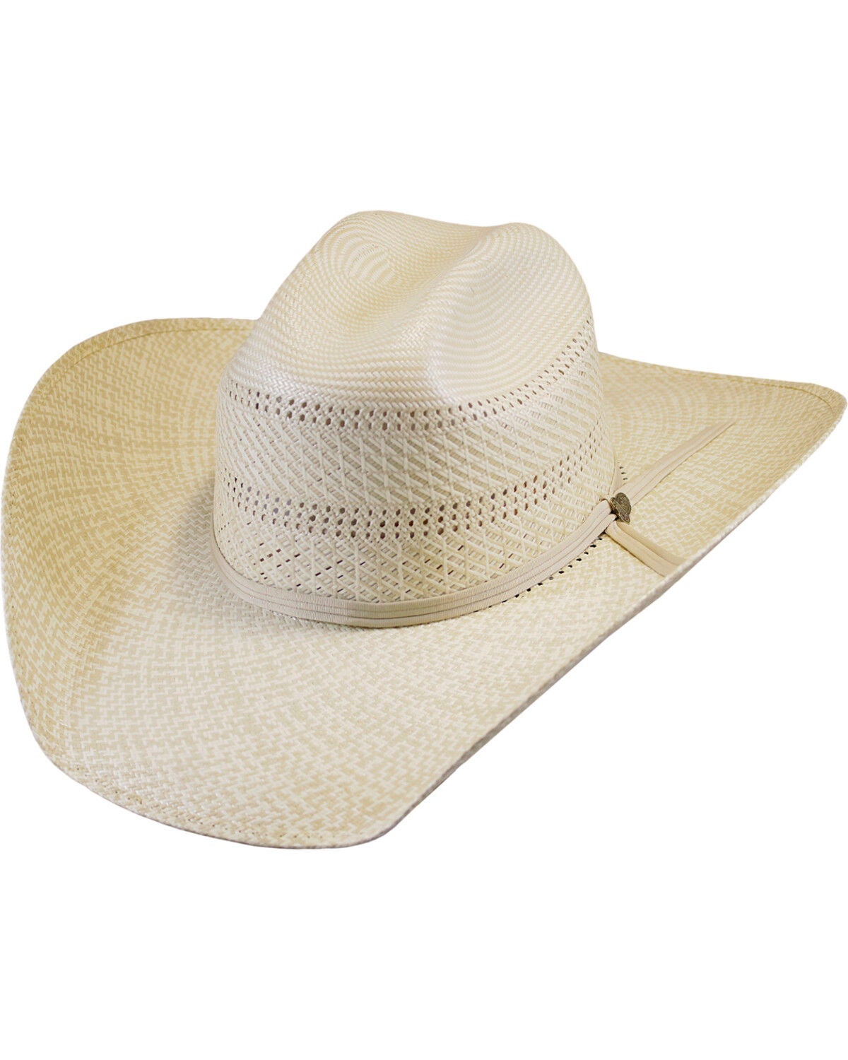 Image #1 - Justin Men's Ivory Bent Rail Banks Straw Cowboy Hat, Ivory, hi-res