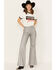 Image #2 - Wrangler X Fender Women's Metallic Wanderer Flare Jeans, Silver, hi-res
