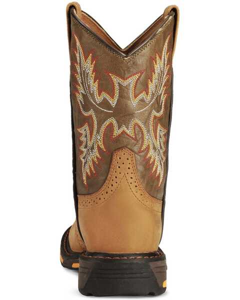 Ariat Boys' Workhog Western Boots - Round Toe, Aged Bark, hi-res