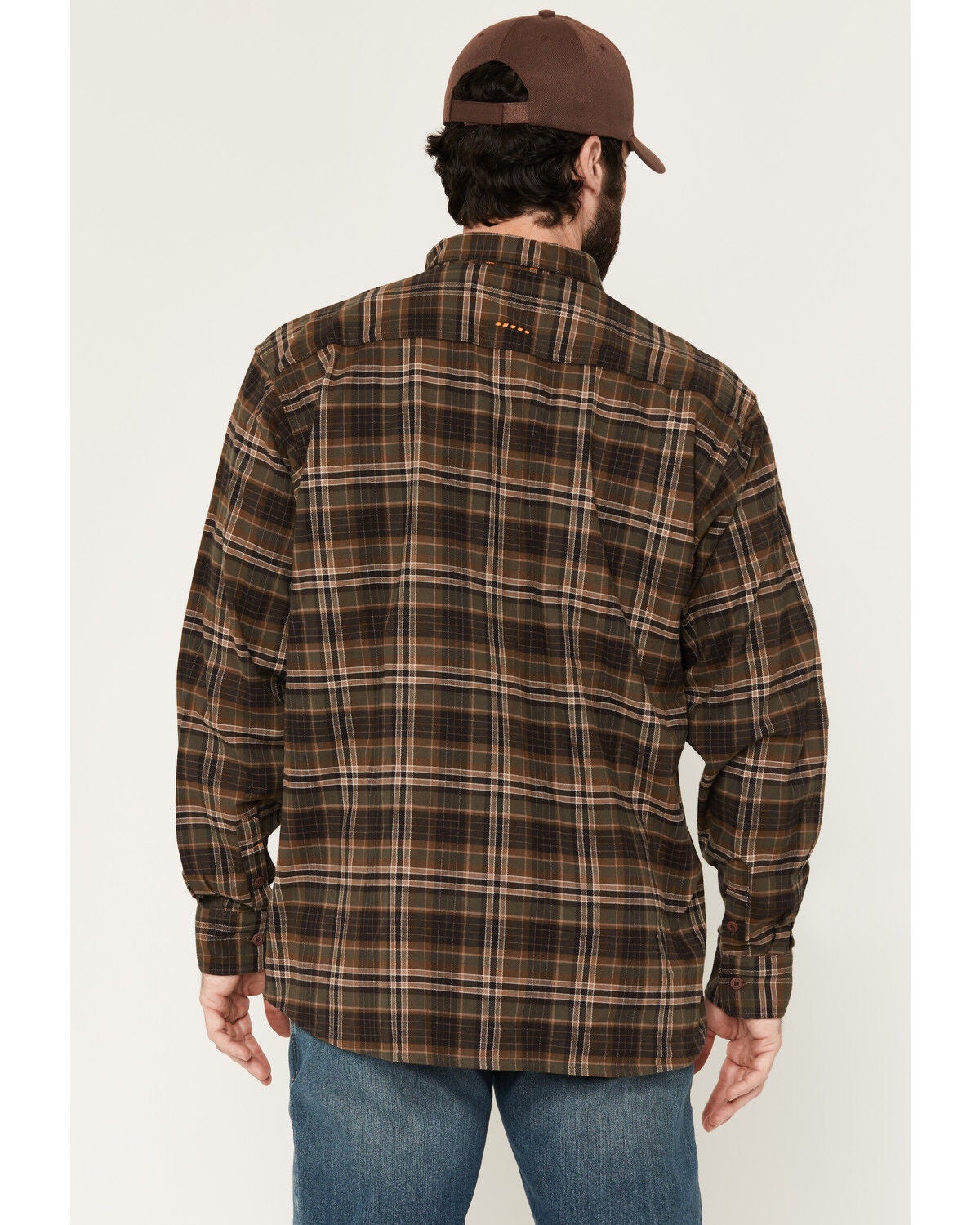 Image #4 - Ariat Men's Rebar Flannel Durastretch Long Sleeve Button-Down Stretch Work Shirt, Green, hi-res
