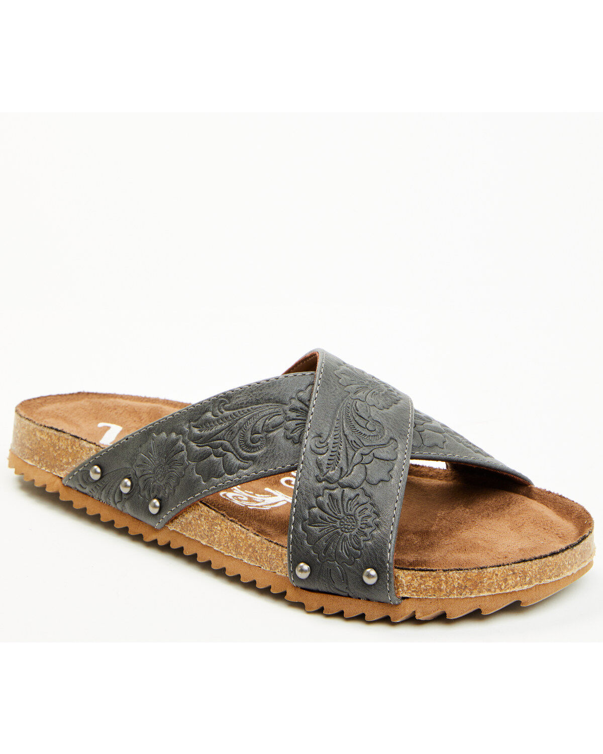 Image #1 - Very G Women's Jaycee Sandals, Grey, hi-res