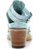 Image #4 - Corral Women's Turquoise Stud & Woven Mules - Snip Toe, , hi-res