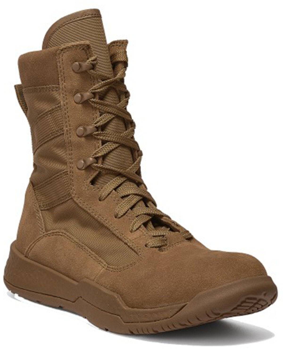 Image #1 - Belleville Men's 8" AMRAP® Athletic Training Work Boots - Round Toe, Brown, hi-res