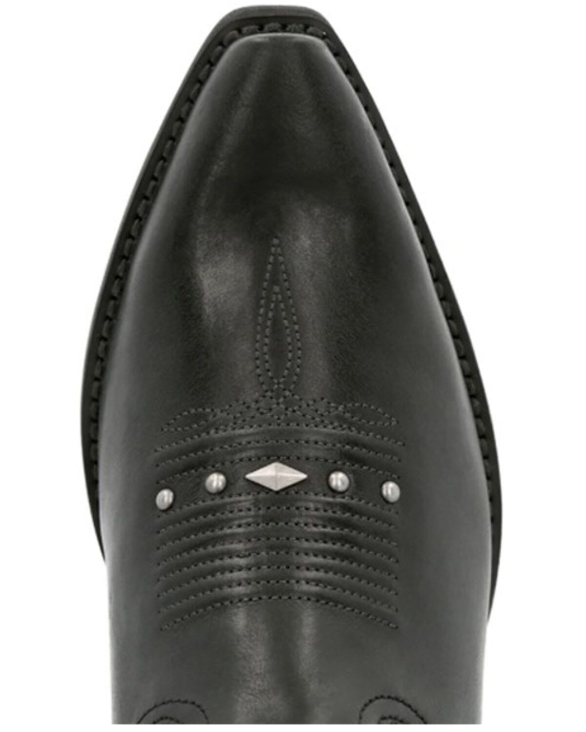 Image #4 - Durango Women's Crush Antique Studded Western Boots - Snip Toe, Black, hi-res