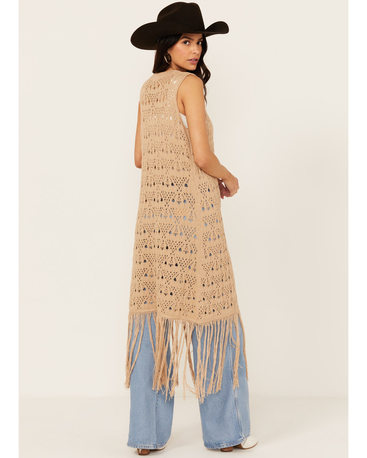Image #4 - Shyanne Women's Long Fringe Sweater Vest, , hi-res