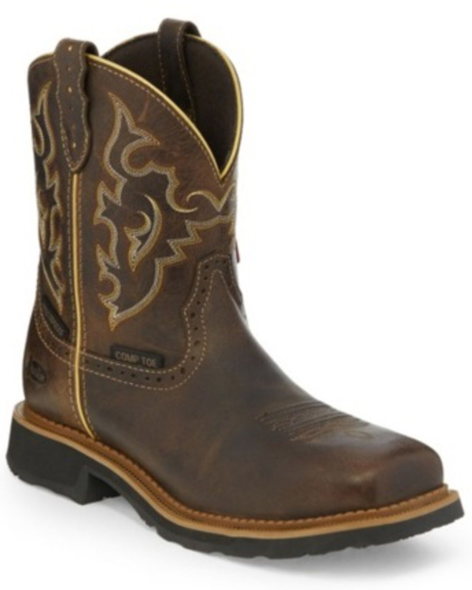 Justin women's work boots store