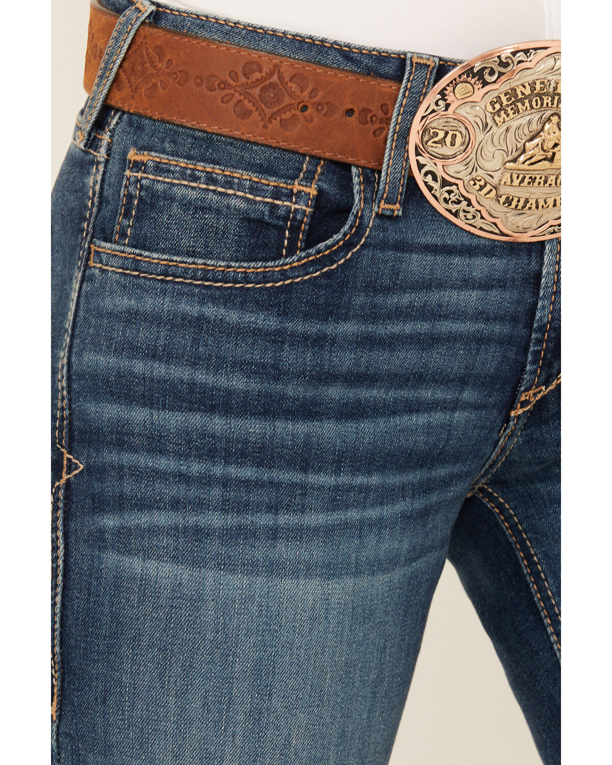 Product Name:  Ariat Women's Hasley Dark Wash Mid Rise Slim Trouser Denim Jeans