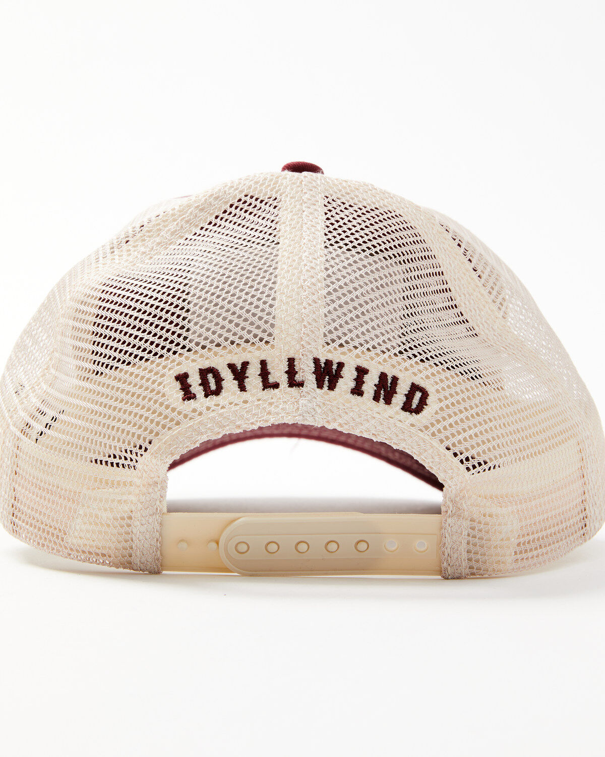 Image #3 - Idyllwind Women's Burnin' Daylight Distressed Mesh Back Ball Cap, Ruby, hi-res