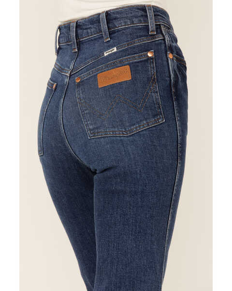 Wrangler Women's Westward Heritage Dark Wash High Rise Flare Jeans, Blue, hi-res
