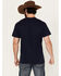 Image #4 - Riot Society Men's Boot Barn Exclusive Boots and Hat Embroidered Short Sleeve T-Shirt, Navy, hi-res