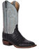 Image #1 - Lucchese Men's Exotic Caiman Western Boots - Broad Square Toe, Black, hi-res