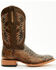 Cody James Men's Python Exotic Western Boots - Broad Square Toe , Brown, hi-res