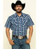 Image #1 - Cowboy Hardware Men's Heeler Plaid Short Sleeve Western Shirt, , hi-res