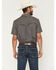 Image #4 - RANK 45&reg; Men's Diamond Geo Print Short Sleeve Snap Performance Shirt, Brown, hi-res