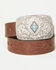 Image #2 - Idyllwind Women's Highland Embossed Buckle Belt, Dark Brown, hi-res