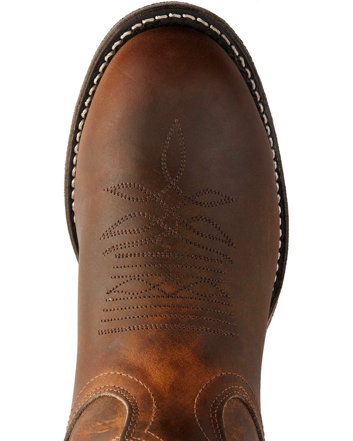 Image #6 - Boulet Tan Spice Rider Cowgirl Boots - Round Toe, Tan, hi-res
