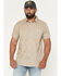 Image #1 - Brothers and Sons Men's Alva Plaid Print Short Sleeve Button-Down Western Shirt, White, hi-res