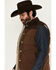 Image #2 - Brothers and Sons Men's Upland Reversible Sherpa Down Vest, Brown, hi-res