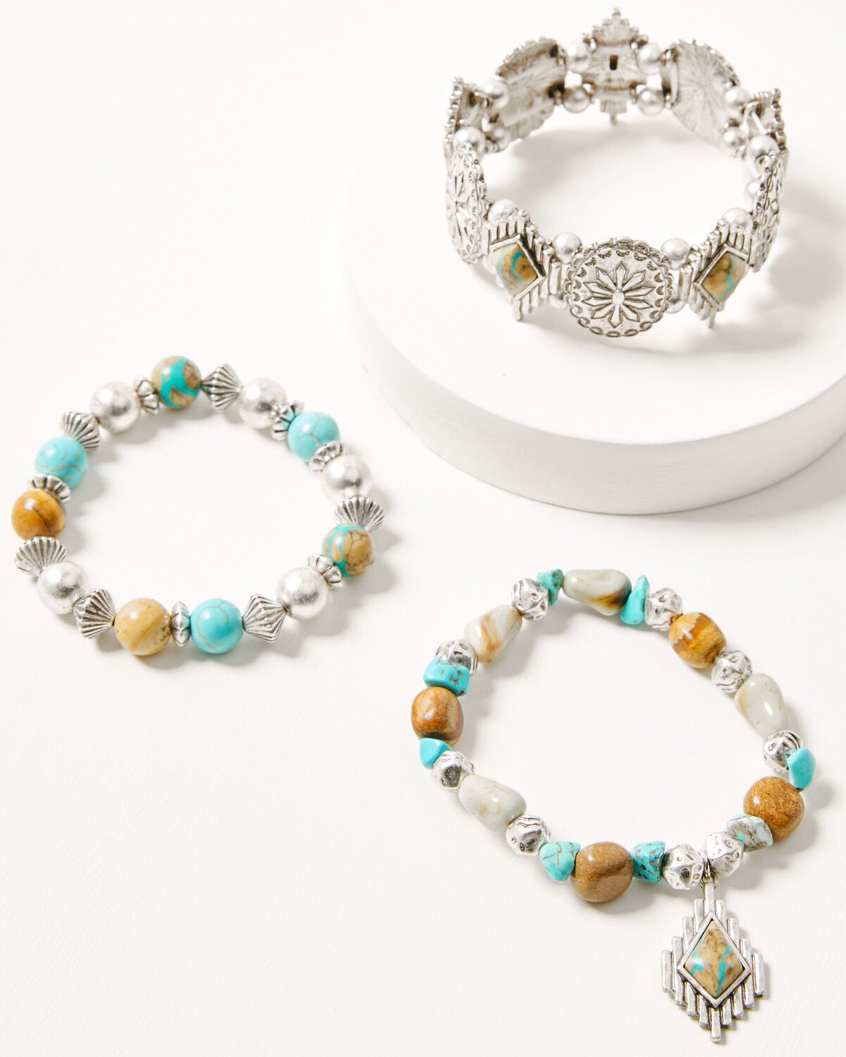 Shyanne Women's Sedona Sky Bracelet Set - 3 Piece, Silver, hi-res