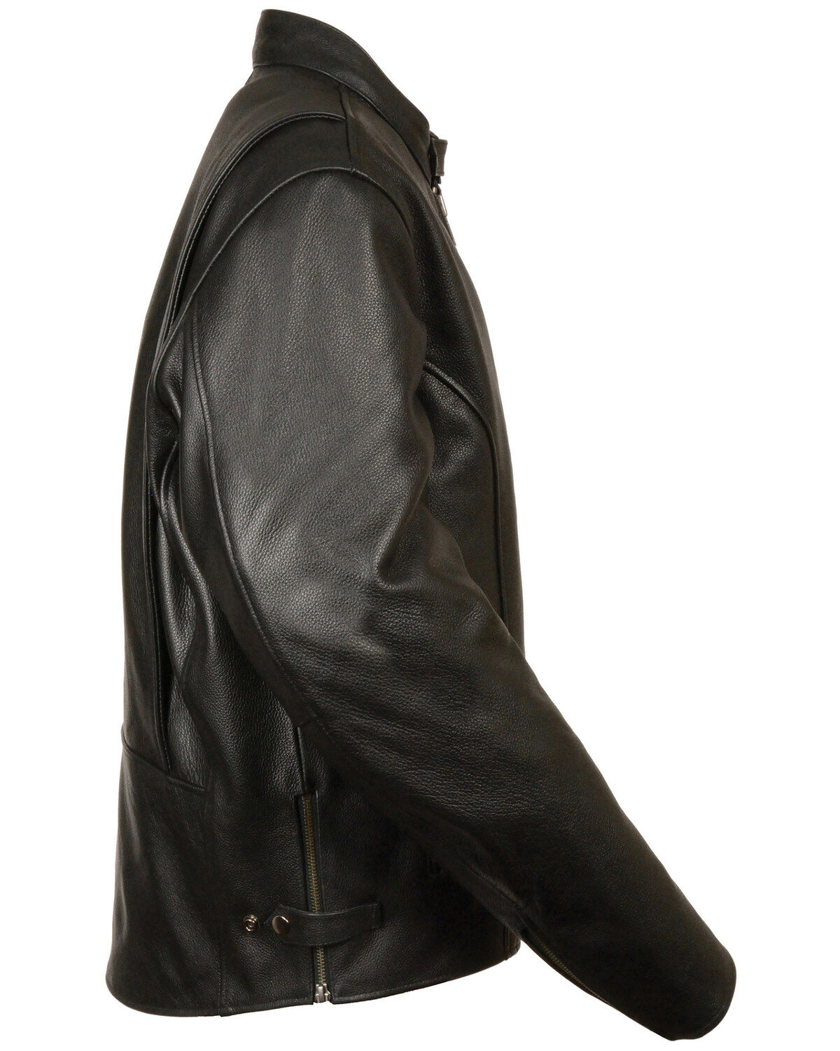 Image #3 - Milwaukee Leather Men's 4X Classic Scooter Jacket, Black, hi-res