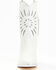 Image #4 - Golo Women's Mae Sun Inlay Western Fashion Boots - Snip Toe, White, hi-res