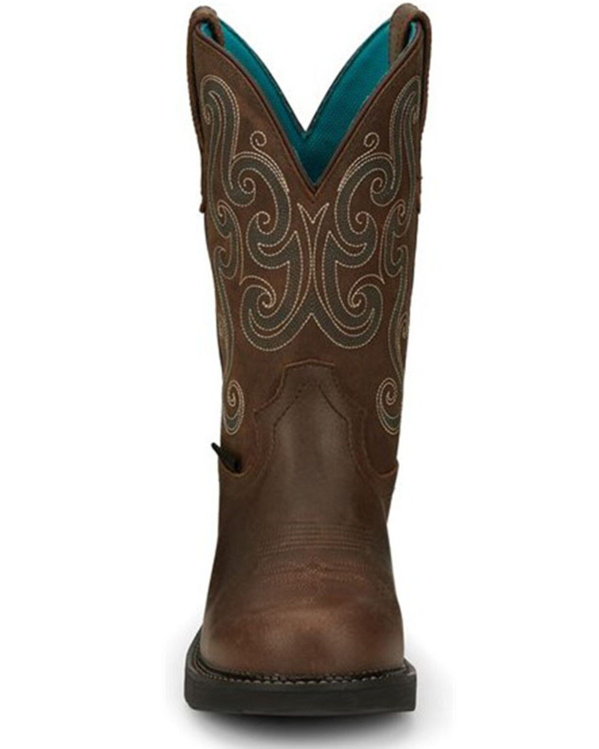 justin women's waterproof work boots