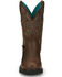 Justin Women's Tasha Waterproof Western Work Boots - Steel Toe, Brown, hi-res