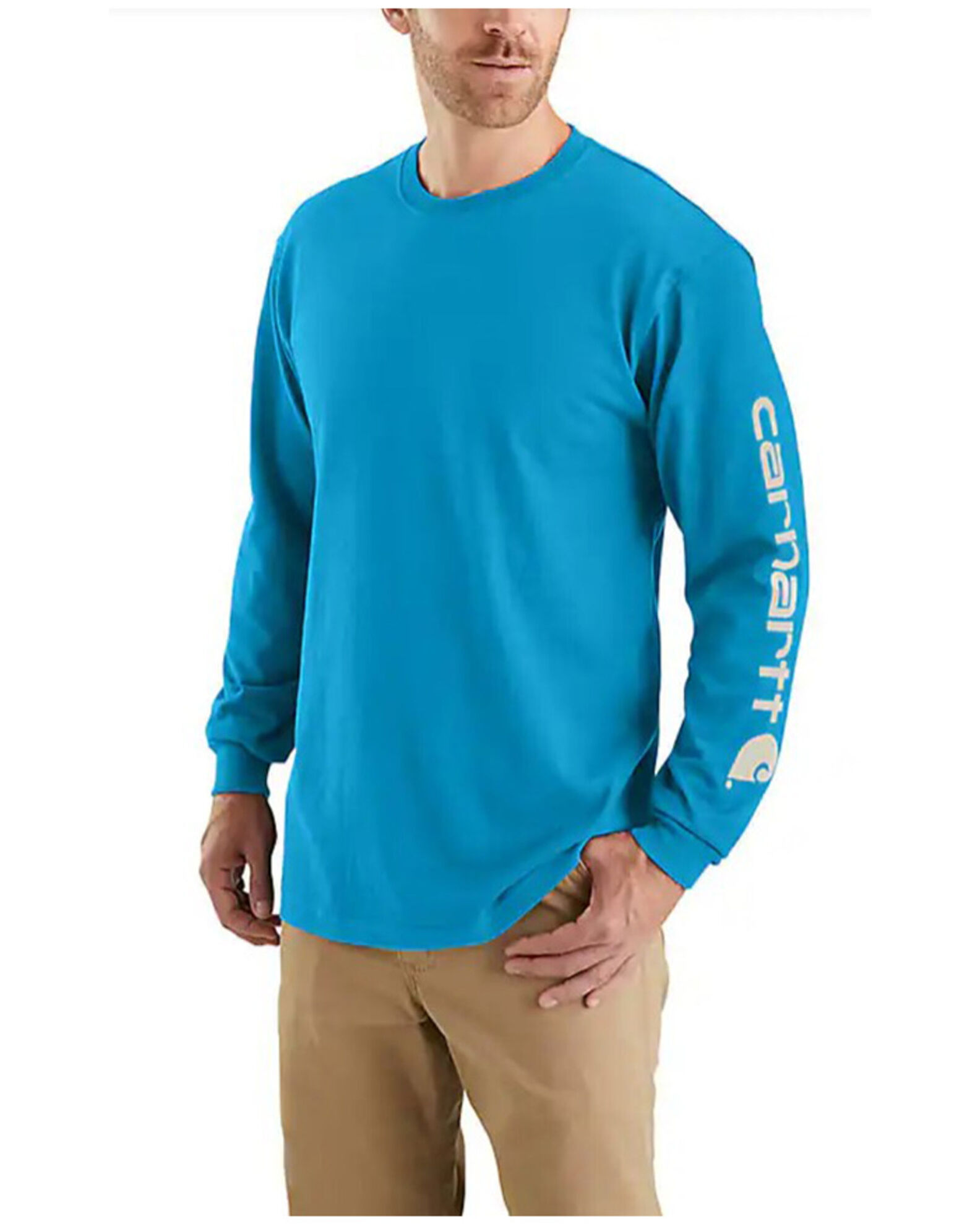 Carhartt long-sleeve graphic top logo t-shirt