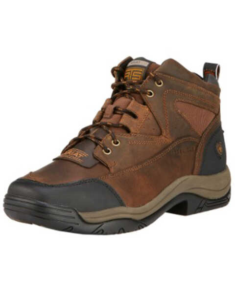 Ariat Men's Terrain Hiker Work Boots - Steel Toe, Brown, hi-res