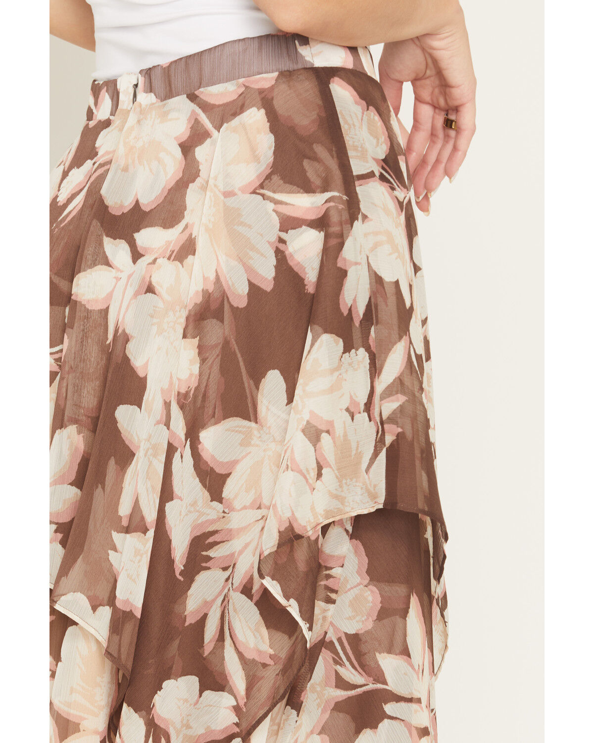 Shyanne Women's Floral Tiered Midi Skirt