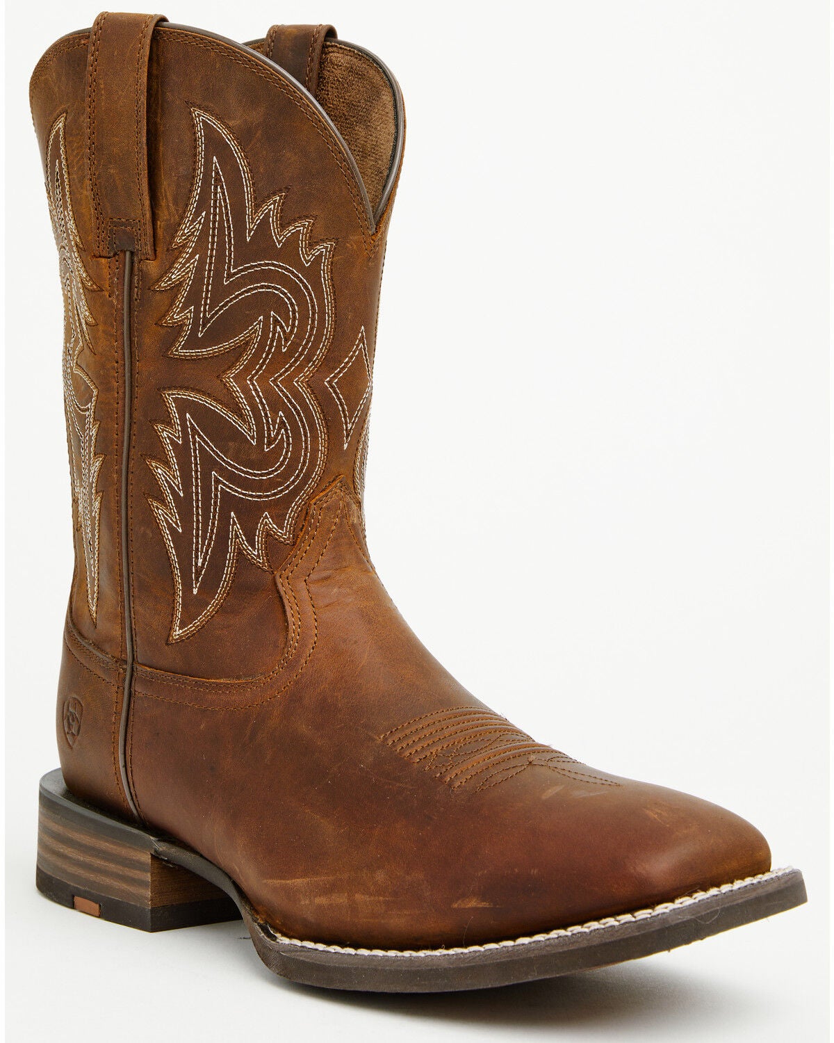 Ariat Men's Big Rig Performance Western Boots - Broad Square Toe, Brown, hi-res