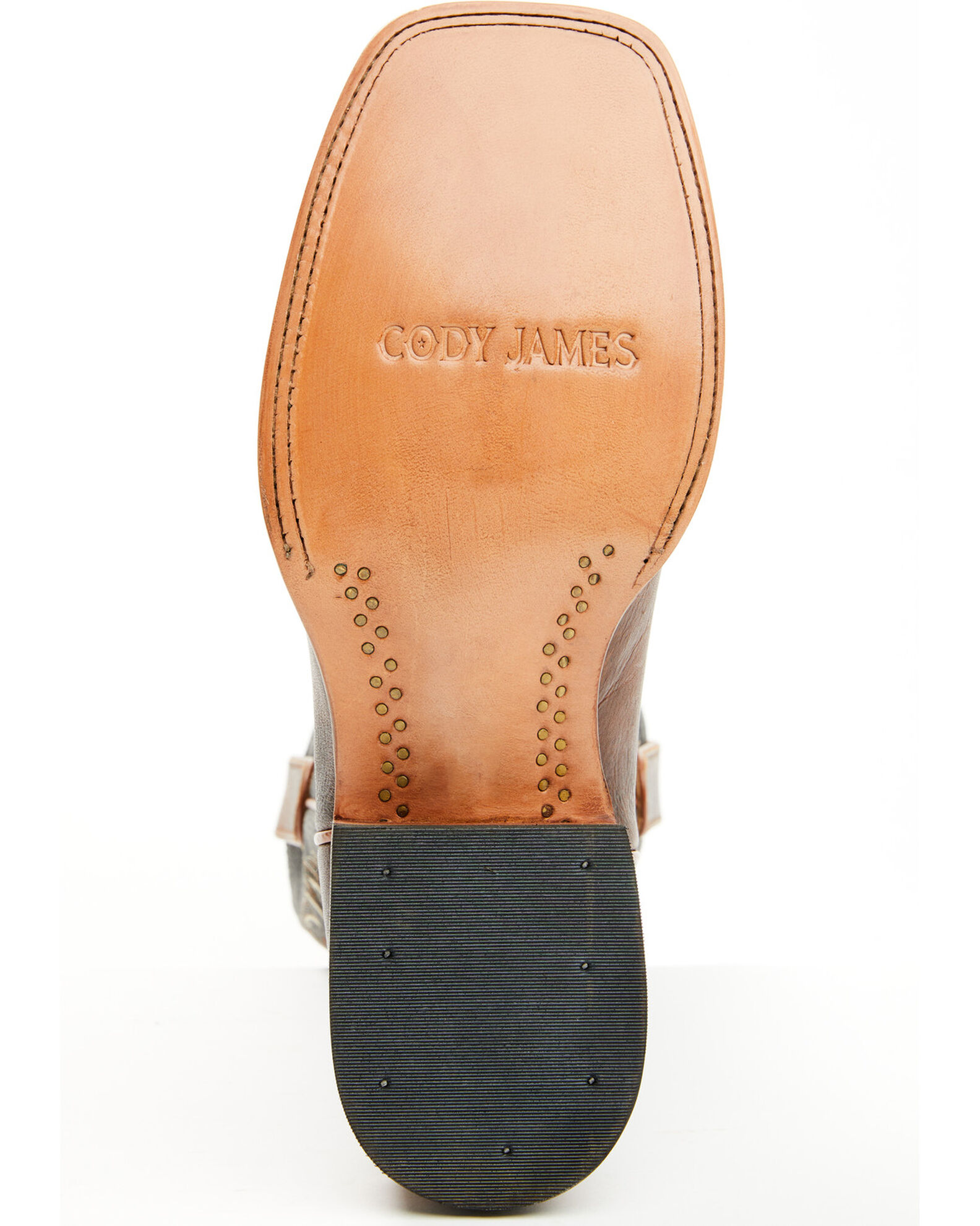 Image #13 - Cody James® Men's Montana Square Toe Western Boots, Brown, hi-res