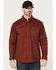 Image #1 - Ariat Men's FR Connery Printed Long Sleeve Button-Down Work Shirt, Brown, hi-res