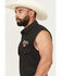 Image #2 - Coors Men's Boot Barn Exclusive Banquet Rodeo Logo Sleeveless Snap Bubba, Black, hi-res