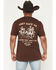 Image #1 - Ariat Men's Haters Club Short Sleeve Graphic T-Shirt, Brown, hi-res