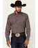 Image #1 - Ariat Men's Crawford Medallion Print Long Sleeve Button-Down Western Shirt - Big, Navy, hi-res