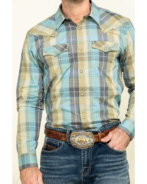 Image #4 - Cody James Men's Had My Druthers Plaid Long Sleeve Western Shirt , , hi-res