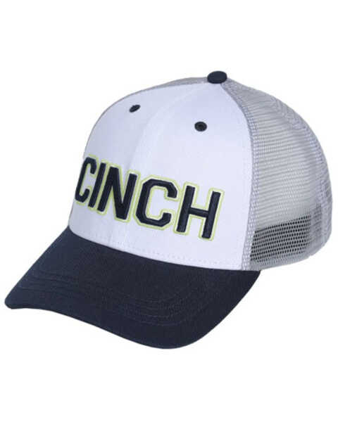 Cinch Men's Multi 3D Logo Mesh-Back Trucker Cap , Purple, hi-res