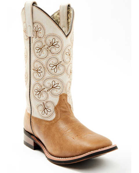 Laredo Women's Erika Western Boots - Broad Square Toe, Camel, hi-res