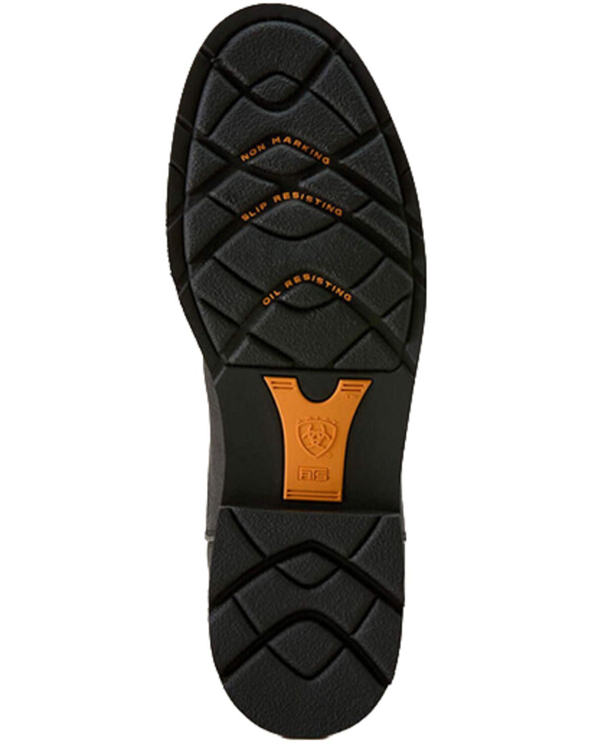 Image #5 - Ariat Men's Sierra Waterproof Pull-On Work Boots - Steel Toe, Black, hi-res