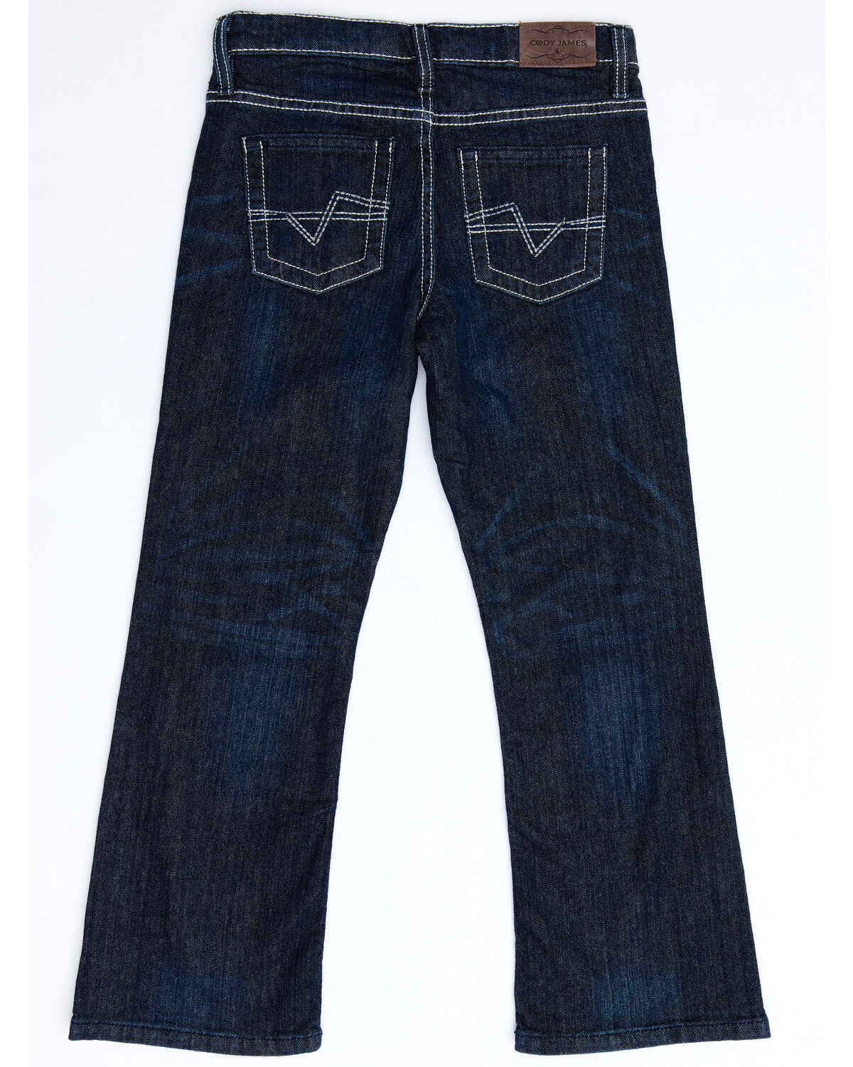Image #4 - Cody James Boys' Night Hawk Medium Wash Mid Rise Stretch Relaxed Bootcut Jeans, Blue, hi-res