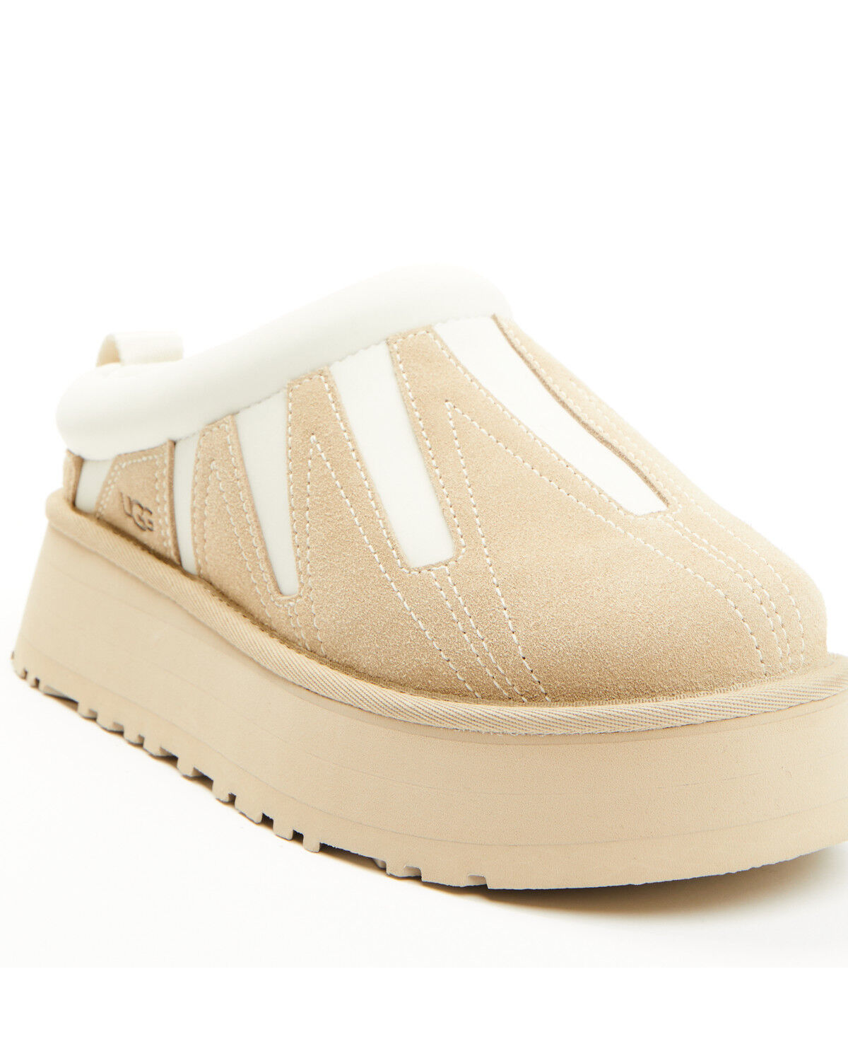 Image #1 - UGG Women's Tazz Sunwave Platform Slippers, Tan, hi-res