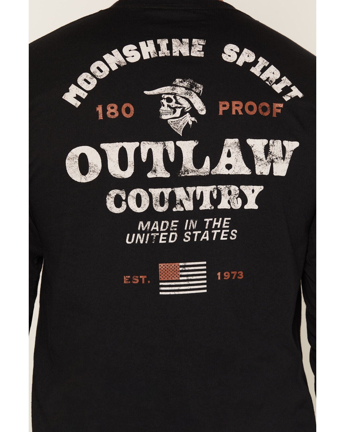 Image #4 - Moonshine Spirit&reg; Men's Cowboy Long Sleeve Graphic T-Shirt, Black, hi-res