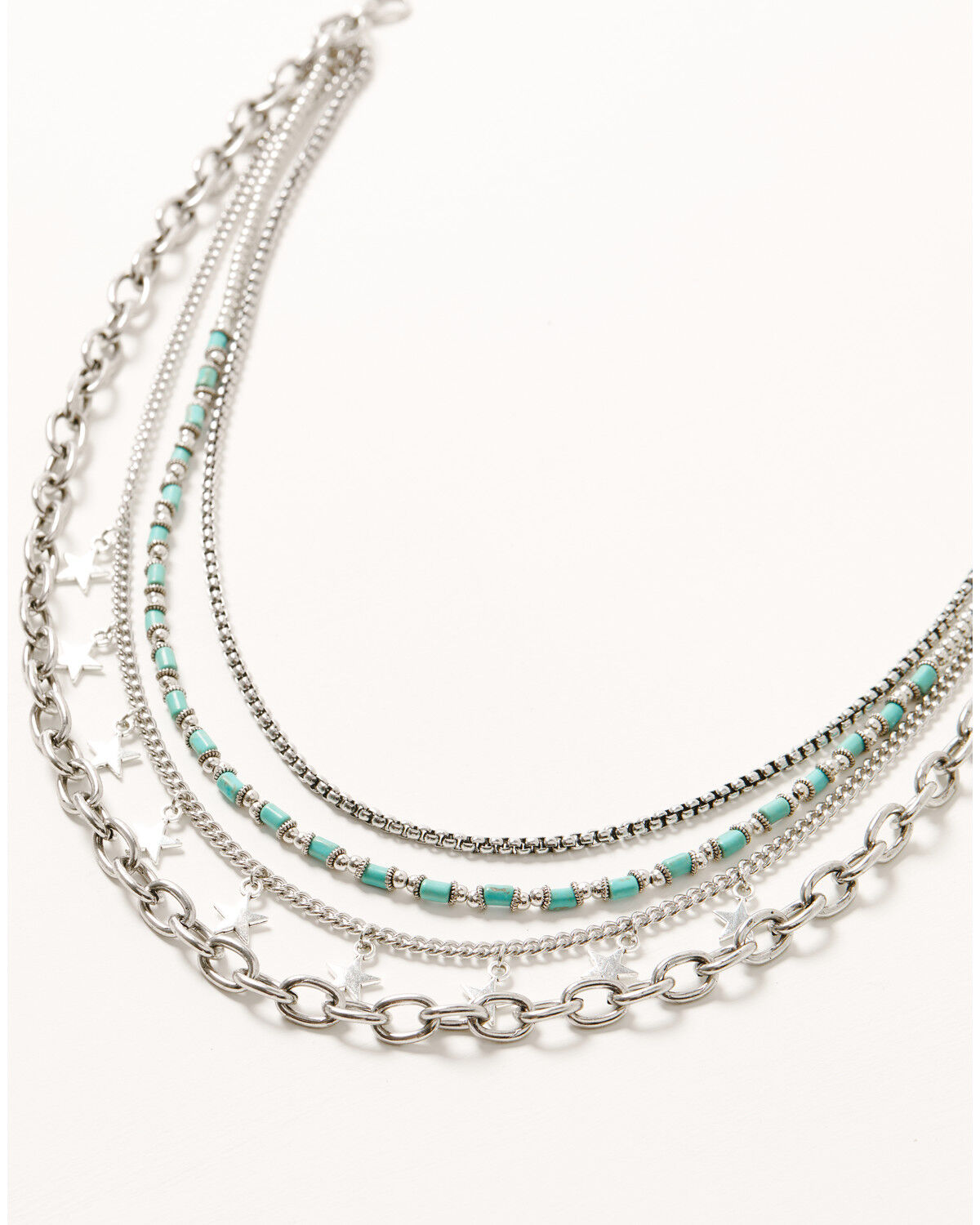 Image #1 - Shyanne Women's Star Layered Necklace, Multi, hi-res