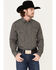 Gibson Men's Coal Miner Geo Print Snap Western Shirt , Black, hi-res