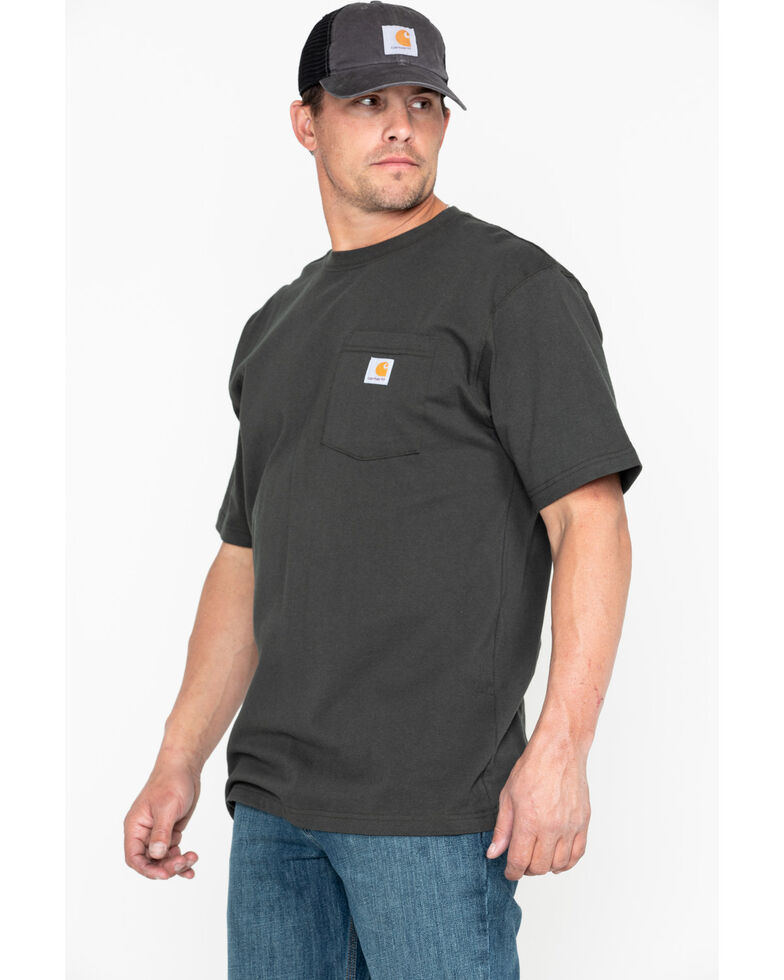 Carhartt Men's Solid Pocket Short Sleeve Work T-Shirt | Boot Barn