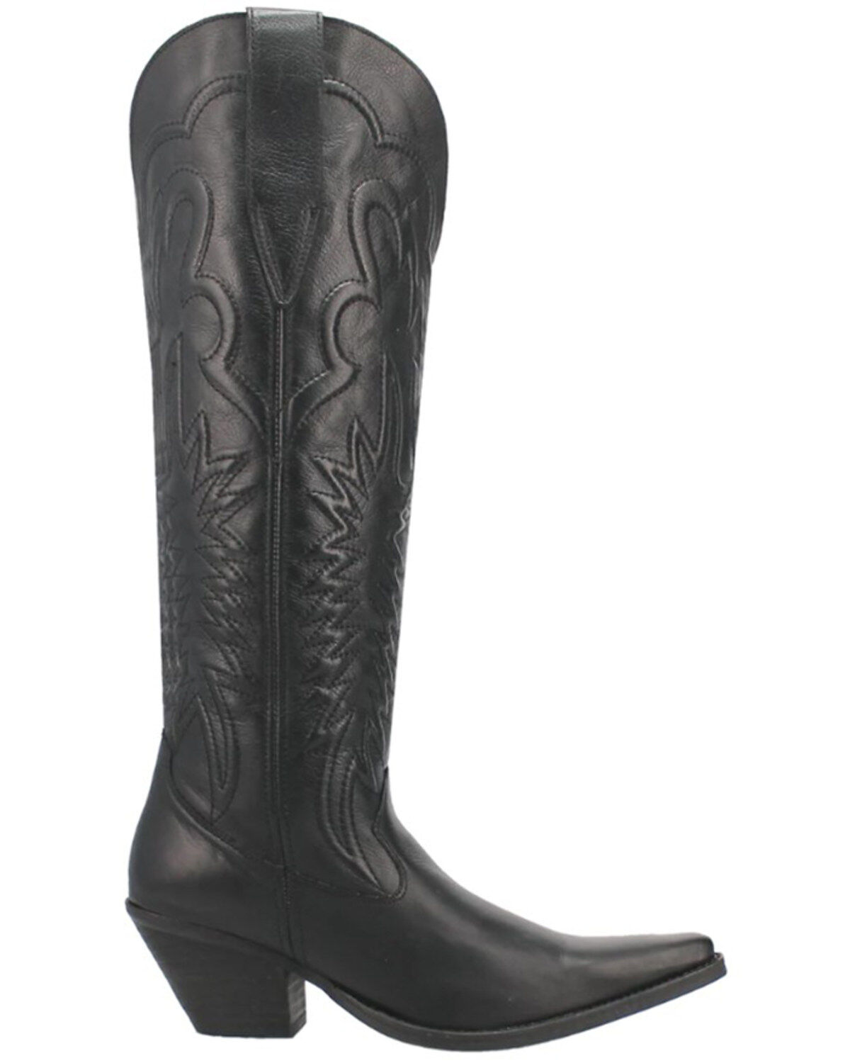 Image #2 - Dingo Women's Raisin Kane Tall Western Boots - Snip Toe, Black, hi-res